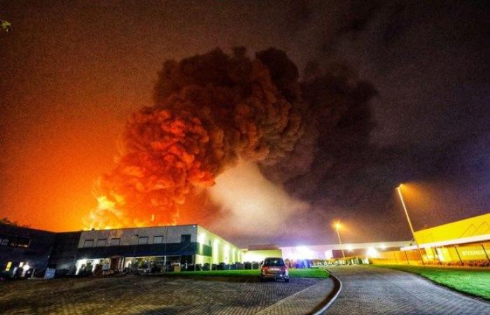 Fire raging in egg company in Tongeren, meanwhile also several explosions: “Our life’s work goes up in flames” (Tongeren)