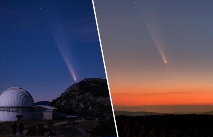 Incredible photos of comet Tsuchinshan-Atlas in France