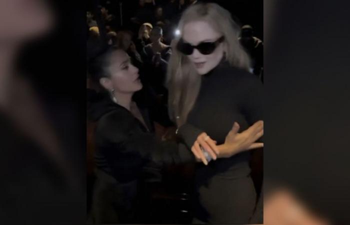 Tense exchange between Nicole Kidman and Salma Hayek at Paris Fashion Week