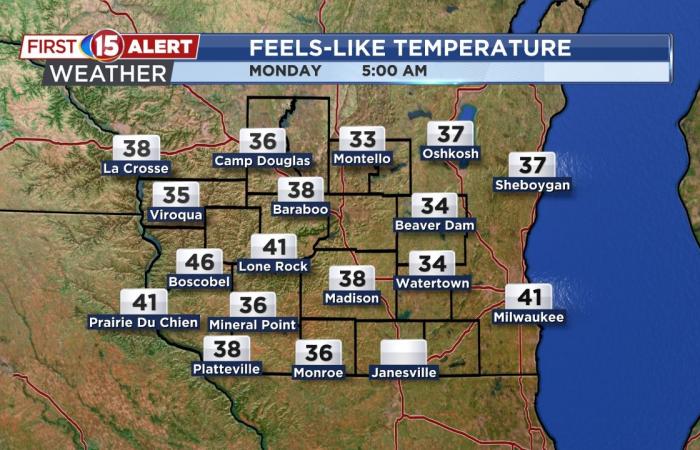 Chilly weather to start the week