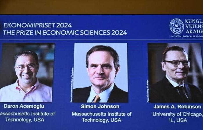 Nobel Prize in Economics awarded to Daron Acemoglu, Simon Johnson and James A. Robinson