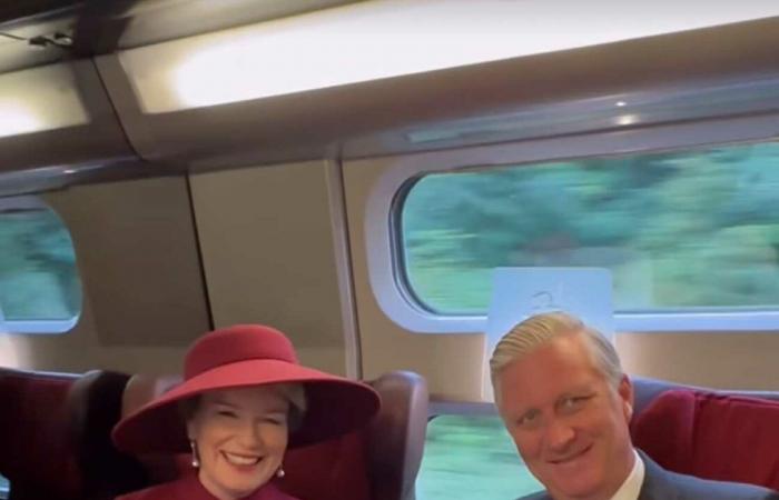 King Philippe and Queen Mathilde arrive by Eurostar in Paris