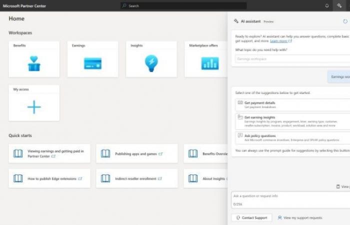 Microsoft adds an AI assistant to its Partner Center