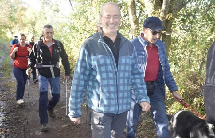 Hundreds of walkers and mountain bikers gathered for a good cause in Saint-Christophe-sur-Dolaizon