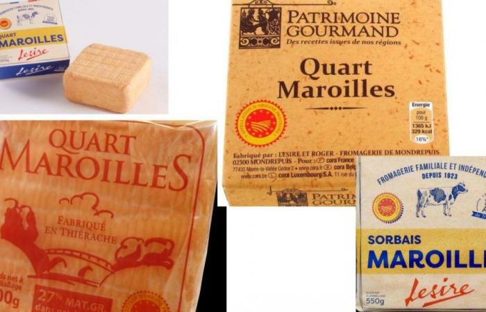 Recall from Maroilles in Hauts-de-France due to metallic presence