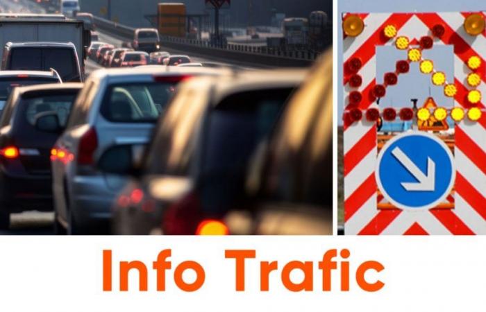 Traffic information: an accident on the Brussels ring road causes traffic jams at Carrefour Léonard