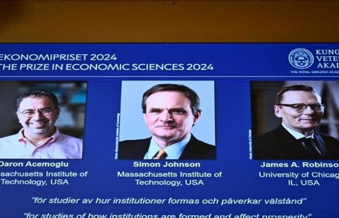 The 2024 Nobel Prize in Economics for Daron Acemoglu, Simon Johnson and James A. Robinson