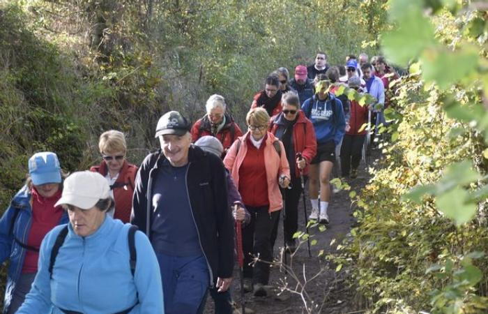 Hundreds of walkers and mountain bikers gathered for a good cause in Saint-Christophe-sur-Dolaizon