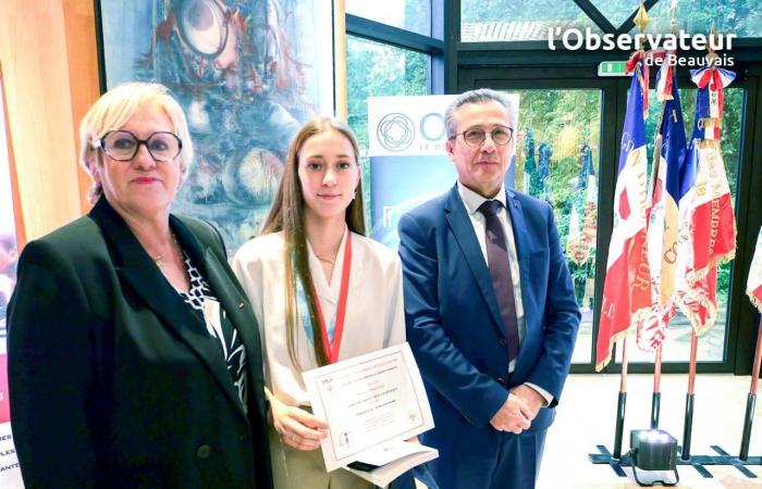 The winning apprentices of Oise rewarded by the Society of Members of the Legion of Honor and the Department