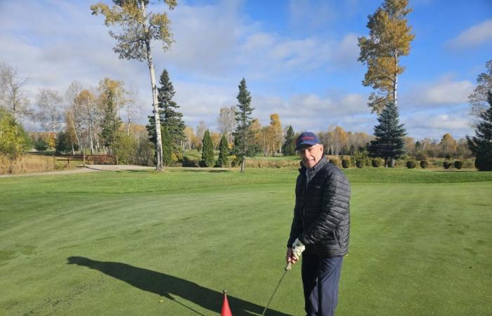 At 92, he plays golf