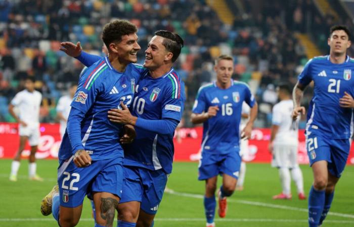 Italy scores four against Israel and remains at the top of the group – League of Nations – J4 ​​- Italy-Israel (4-1)