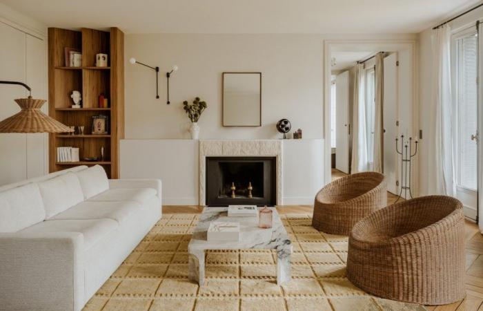 The sophisticated renovation of a Haussmann apartment near Parc Monceau