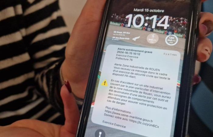 SMS and shrill ringing in Rouen: FR-Alert activated for industrial disaster exercise