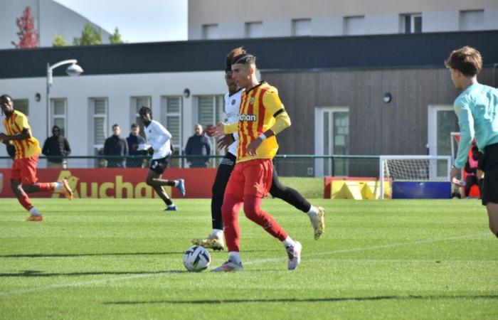 A young Lensois scorer with Morocco U20 against France