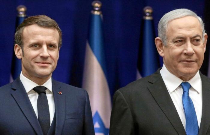 tense exchanges between Macron and Netanyahu