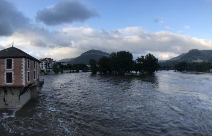 Vigilance alert for the next 48 hours on a risk of flooding of the Tarn in several municipalities in South Aveyron including Millau