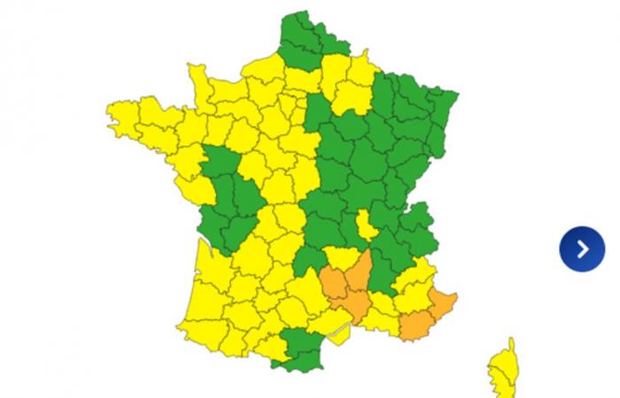 Five departments in the South-East placed on orange “rain-flood” vigilance for Wednesday