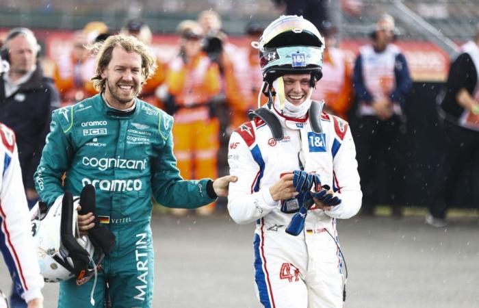 Sebastian Vettel and Mick Schumacher present at the 2025 Race Of Champions