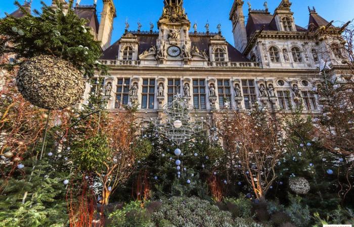 The square in front of Paris City Hall is transformed into an urban forest