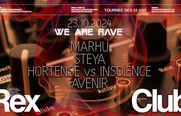 the We Are Rave evening will transform the legendary Rex Club into a hard techno temple