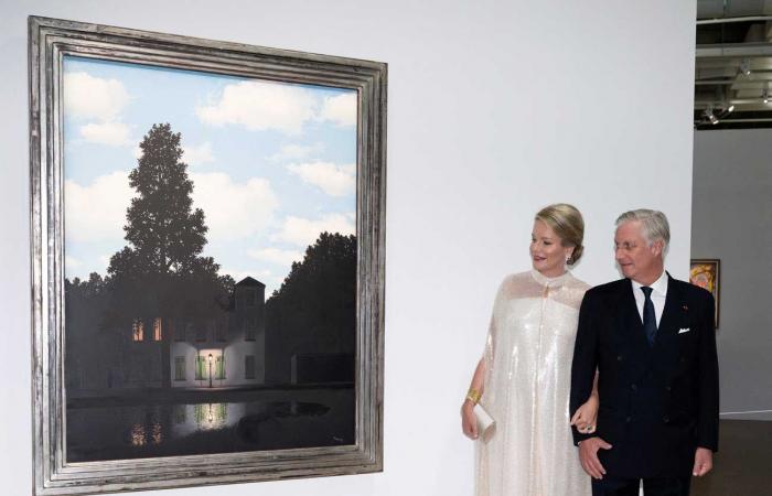 Queen Mathilde Brilliant at the Center Pompidou with King Philippe and Prince Eudes of Orléans