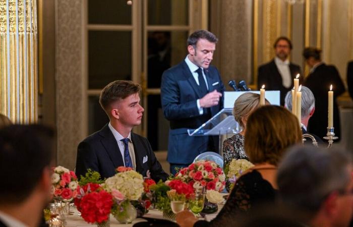 This surprise guest at the Franco-Belgian state dinner