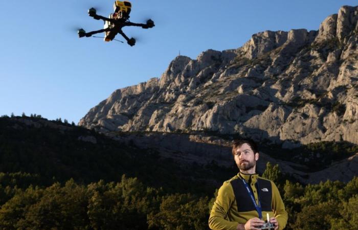 Piotr, high-flying drone pilot who is a master in the art of sublimating the Aix Sainte-Victoire mountain