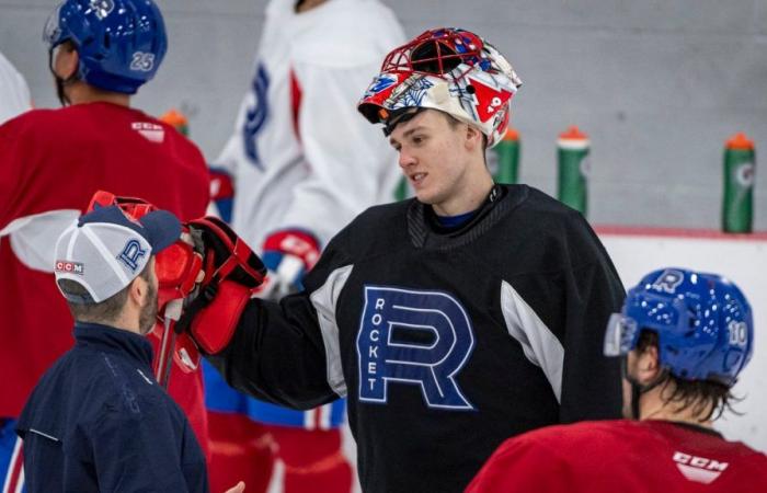 A young person breathing down Primeau’s neck