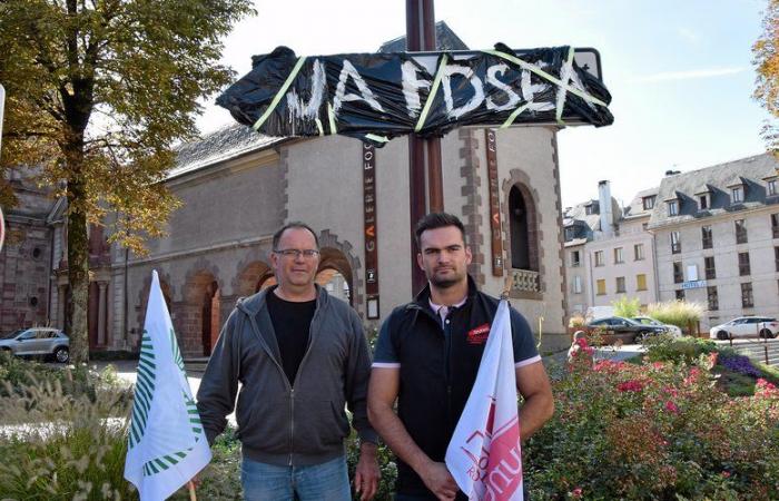 VIDEO. Anger of farmers: the prefecture panel covered in Rodez, FDSEA and JA of Aveyron ready to mobilize