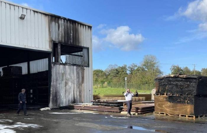 In Quimper, a fire breaks out in the diesel tank of this industrial company