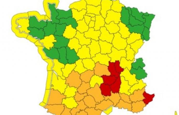 Red alert in Ardèche, Haute-Loire, Loire, Rhône, Lozère and Alpes-Maritimes this Thursday, October 17