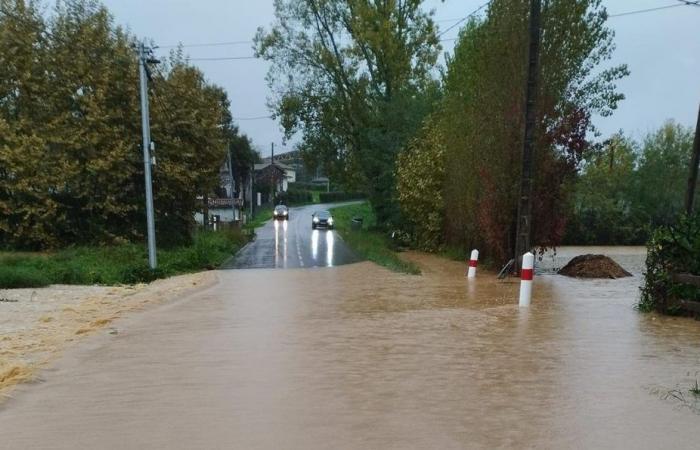 13 roads closed this Thursday evening at 5 p.m., the department placed on orange vigilance