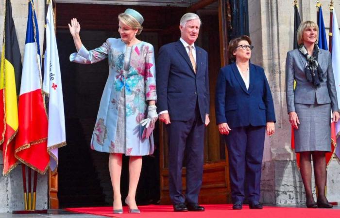 King Philippe and Queen Mathilde as neighbors in Lille