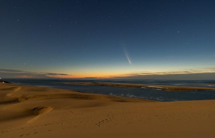 IN PICTURES. From the Pilat dune, his photos of the “comet of the century” are splendid