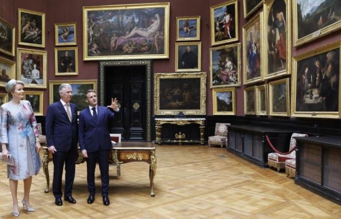 the royal couple discovers the treasures of Chantilly