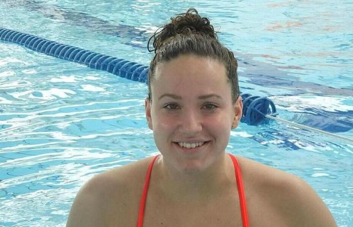 The promising swimmer from the English Channel, Inès Delacroix, in the bath for the Los Angeles 2028 Olympic Games.