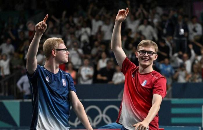 Table tennis. In doubles, the Lebrun brothers with jets pass the first round in Europe