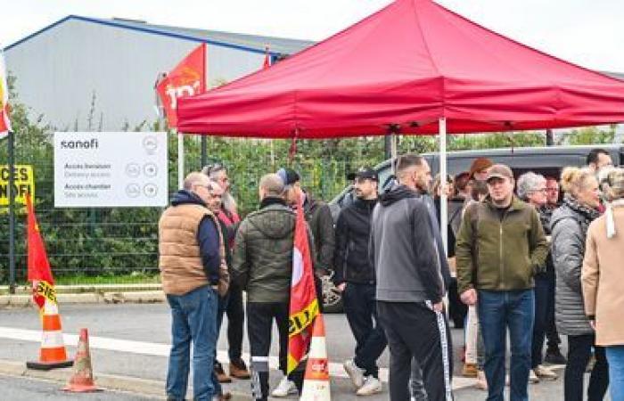 “If we have to stay, we will stay”, say Sanofi employees in Lisieux who have started a renewable strike