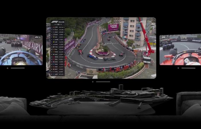 Apple Vision Pro: the Lapz app allows you to follow Formula 1 with incredible immersion