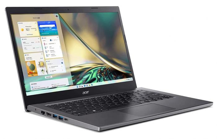 Promo €499 Acer Aspire 5 A514-55-37P5, inexpensive 14″ versatile easy-to-carry laptop PC Silver Ultrabook Intel Core i3 with backlit keyboard