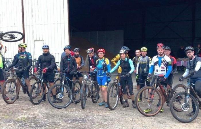 180 mountain bikers in solidarity with Marie