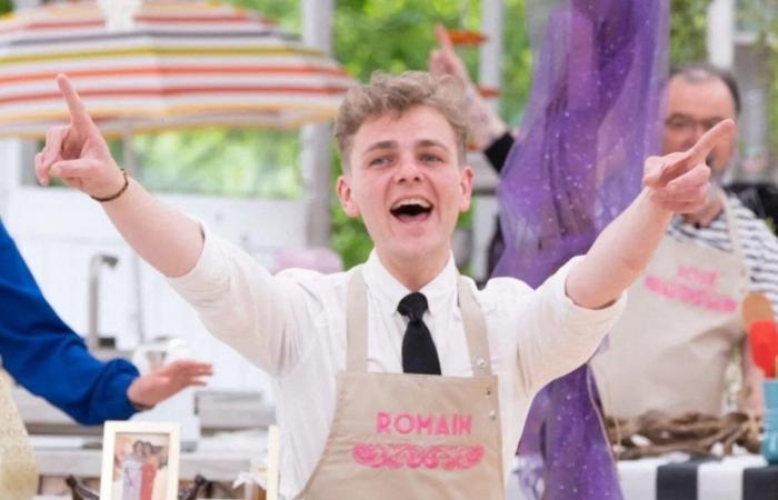 Romain, candidate from Caen, reproduces the beach huts of Normandy in cake