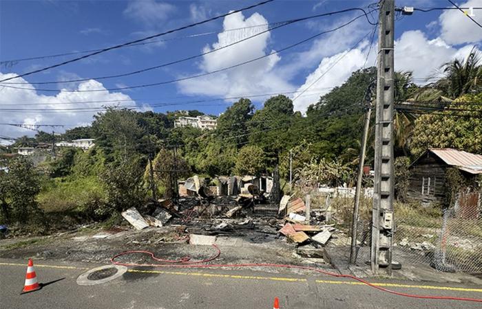 The Daguin house in Fort-de-France was completely destroyed by fire