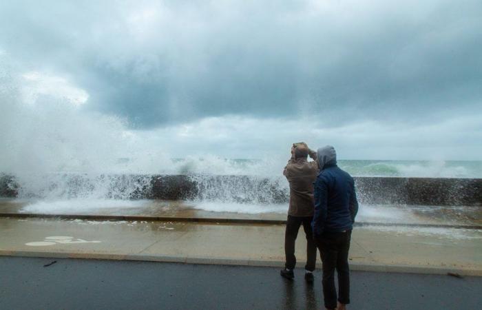 The city closes several beaches due to weather conditions