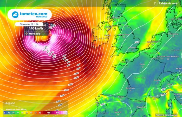 Our maps show the arrival of Storm Ashley! Will it hit France hard this weekend?