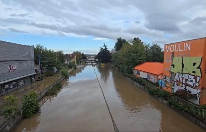 the A47 reopened, trains between Lyon and Saint-Etienne still stopped