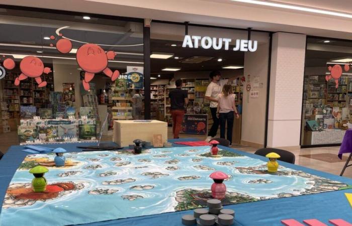 Reze. The Atout Sud shopping mall is transformed into a games room