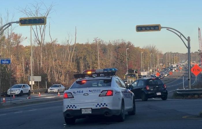 An accident on Route 335 leaves three injured in Laval