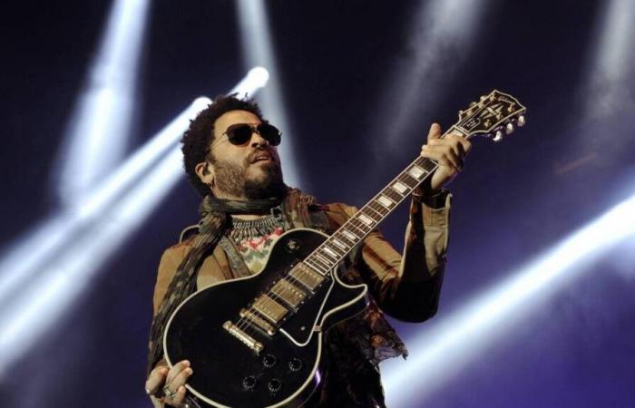 Lenny Kravitz in concert at the Zénith de Nantes Monday February 24