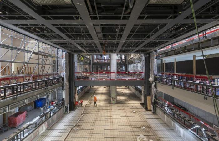 Architect Jean Nouvel presents the construction site of the new Cartier Foundation in Paris, scheduled to open at the end of 2025